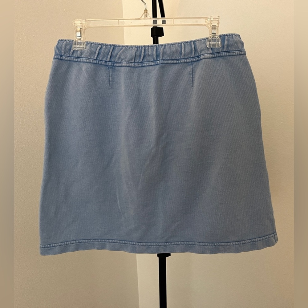 💙 J. Jill Cotton Skirt 🌿 Small Petite | Active Casual Pull-On | Comfy Chic - Picture 3 of 10